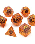 Steampunk Amber | Dice Set - Mint & Mustard