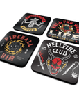 Stranger Things | Set of 4 Coasters - Mint & Mustard