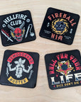 Stranger Things | Set of 4 Coasters - Mint & Mustard