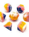Summer Layers | Dice Set - Mint & Mustard