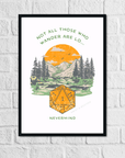 Survival Check Critical Failure | Art Print - Mint & Mustard