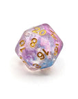 Violet Storm | Dice Set - Mint & Mustard
