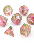Wisp Rose | Dice Set - Mint & Mustard