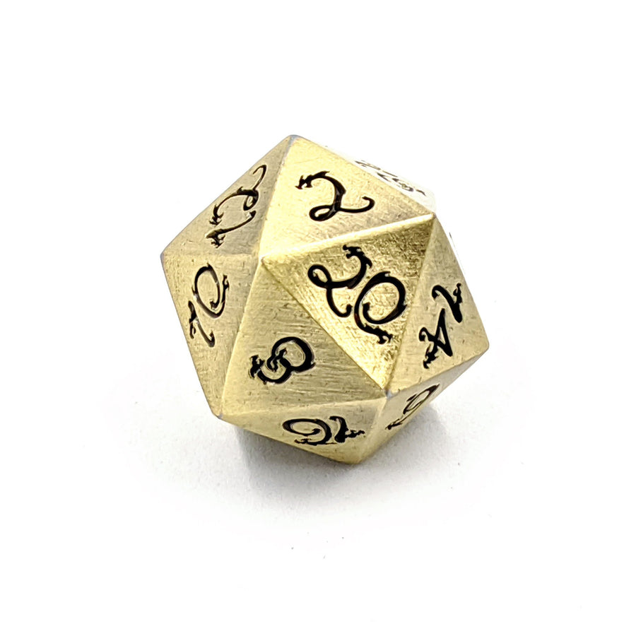 Dragon Forged Metal Dice | Brushed Bronze