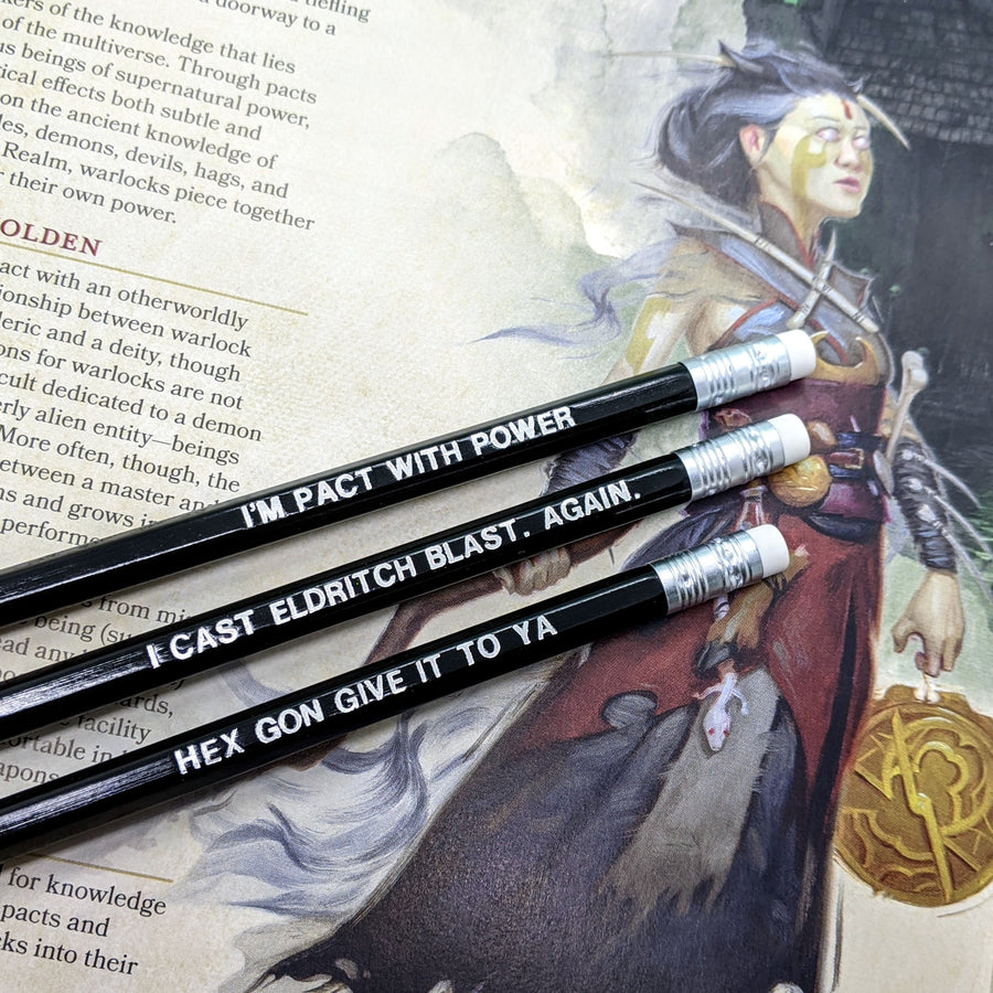 D&D Class Pencil Set | Warlock