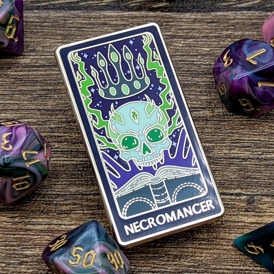 D&D Tarot Enamel Pin | Necromancer
