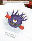 Beautiful Beholder Card - Mint & Mustard