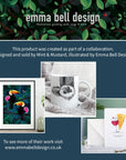 Beautiful Beholder Card - Mint & Mustard
