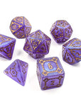 Behemoth Amethyst | Oversized Dice Set - Mint & Mustard