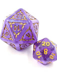 Behemoth Amethyst | Oversized Dice Set - Mint & Mustard
