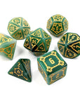 Behemoth Jade | Oversized Dice Set - Mint & Mustard