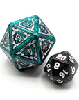 Behemoth Moonstone | Oversized Dice Set - Mint & Mustard