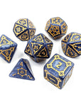 Behemoth Sapphire | Oversized Dice Set - Mint & Mustard