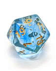 Blue Mist | Dice Set - Mint & Mustard