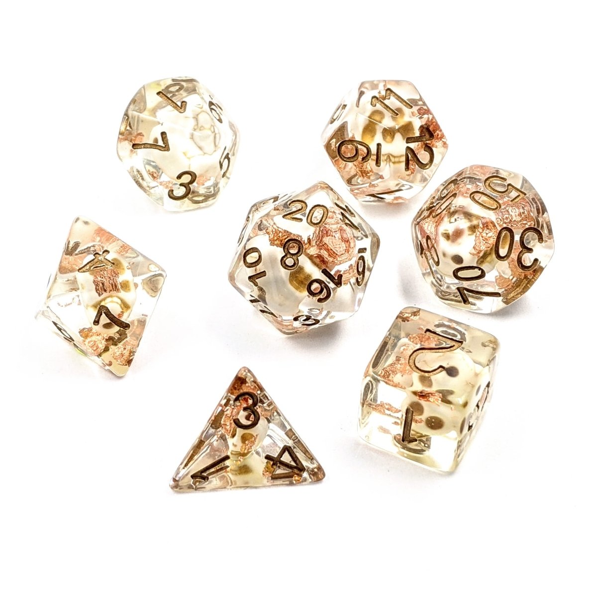 Buried Riches | Dice Set - Mint & Mustard