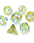 Class Cleric | Dice Set - Mint & Mustard