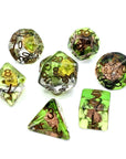 Class Druid | Dice Set - Mint & Mustard