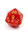 Crimson Pearl | Dice Set - Mint & Mustard