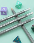 Critical Role Pencil Set | Grey - Mint & Mustard