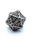 Crypt Metal Dice Set | Aged Iron - Mint & Mustard