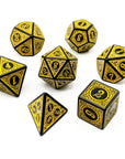 Dark Sigil Yellow | Dice Set - Mint & Mustard