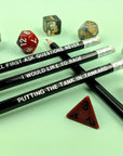 D&D Class Pencil Set | Barbarian - Mint & Mustard
