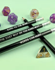 D&D Class Pencil Set | Bard - Mint & Mustard