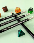 D&D Class Pencil Set | Druid - Mint & Mustard