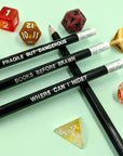 D&D Class Pencil Set | Wizard - Mint & Mustard