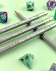 D&D Pencil Set | Grey - Mint & Mustard
