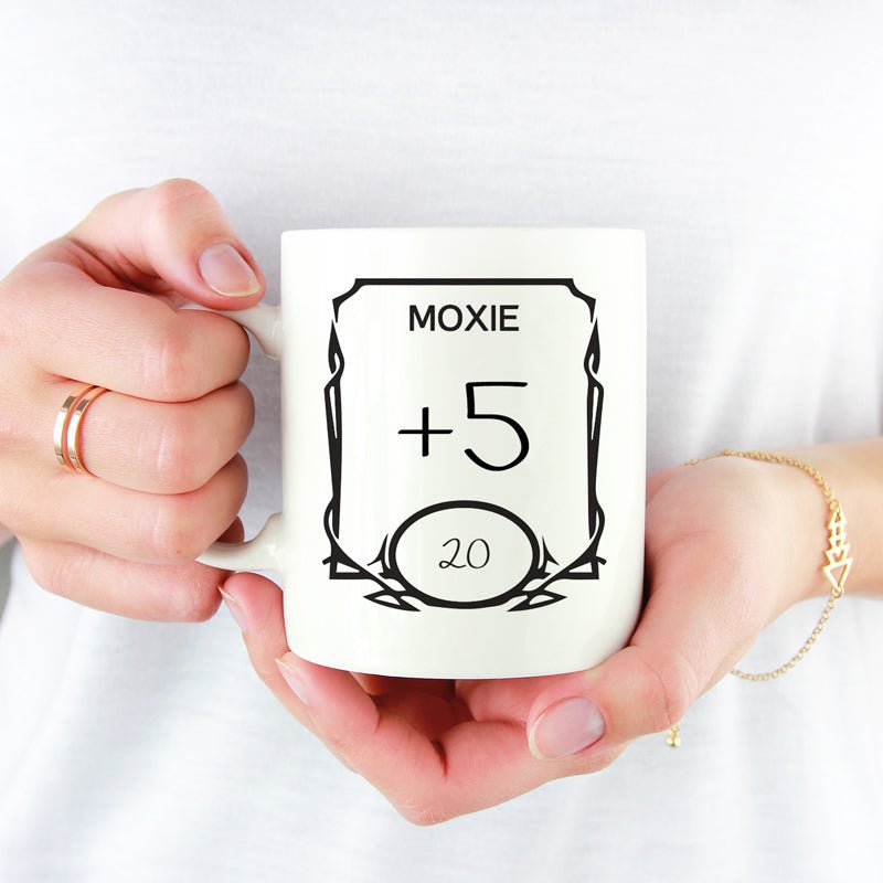 D&D Stats Mug - Mint & Mustard