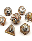 Death in the Desert | Dice Set - Mint & Mustard