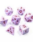 Dracula | Sharp Edged Dice Set - Mint & Mustard
