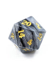 Dracula's Castle | Sharp Edged Dice Set - Mint & Mustard