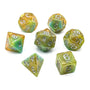 Feywild Dunes | Dice Set - Mint & Mustard