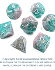 Feywild Lake | Dice Set - Mint & Mustard