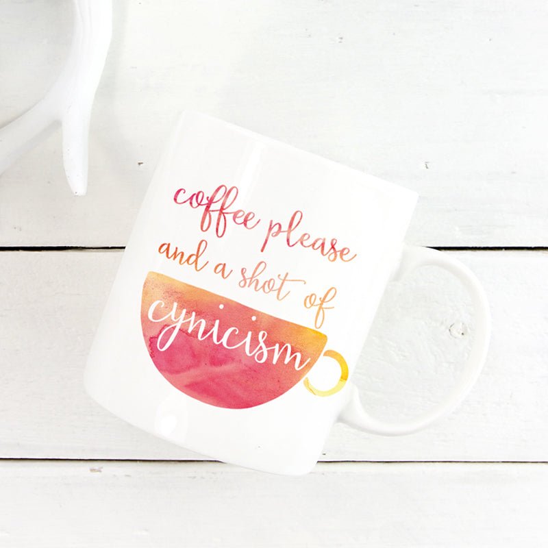 Gilmore Girls Cynicism Mug - Mint & Mustard
