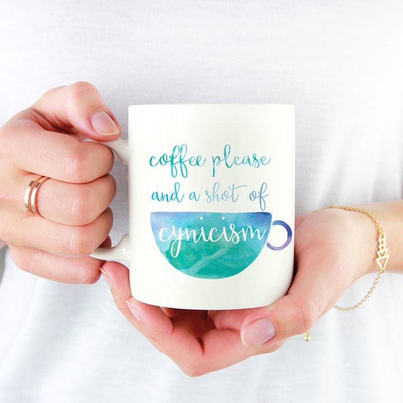 Gilmore Girls Cynicism Mug - Mint & Mustard
