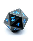 Graphite Blue | Sharp Edged Dice Set - Mint & Mustard