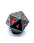 Graphite Crimson | Sharp Edged Dice Set - Mint & Mustard
