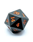 Graphite Orange | Sharp Edged Dice Set - Mint & Mustard