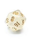 Ice Crystal Gold | Dice Set - Mint & Mustard