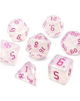 Ice Crystal Pink | Dice Set - Mint & Mustard