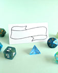 Initiative Tent Cards | Hand Drawn - Mint & Mustard