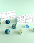Initiative Tent Cards | Hand Drawn - Mint & Mustard