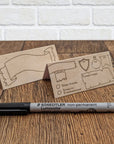 Initiative Tent Cards | Parchment - Mint & Mustard