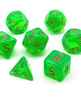 Kiwi Gem | Dice Set - Mint & Mustard