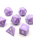 Lavender | Sharp Edged Dice Set - Mint & Mustard