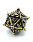 Mace Metal Dice Set | Ancient Bronze - Mint & Mustard