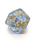 Midas Touch in Blue | Dice Set - Mint & Mustard